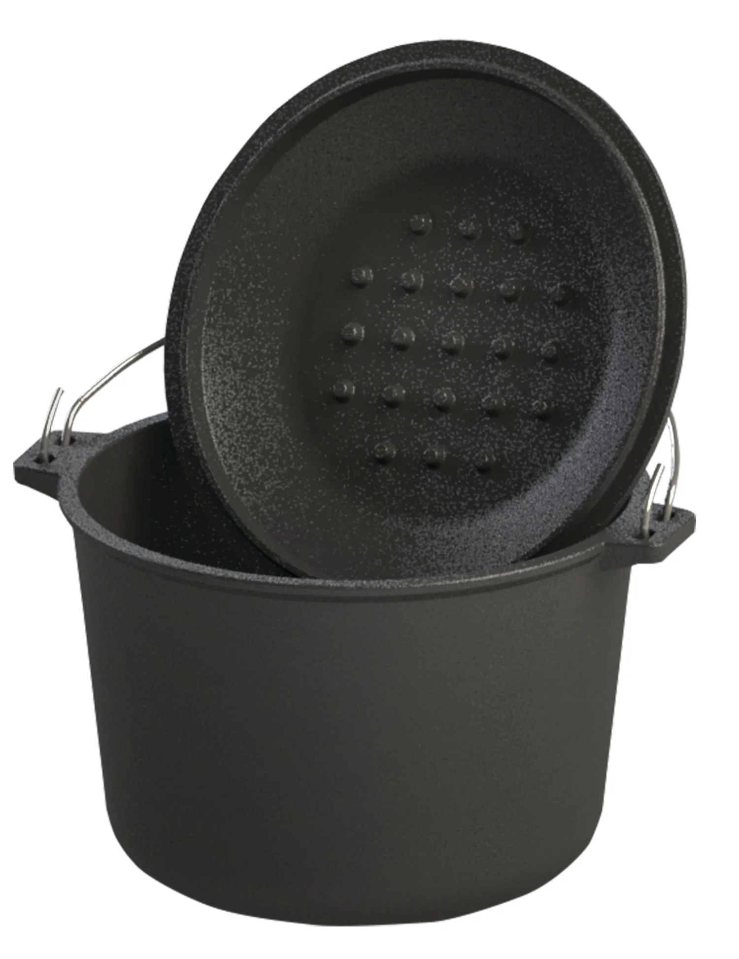 6-qt Cast Iron Covered Soup Pot - Image 4