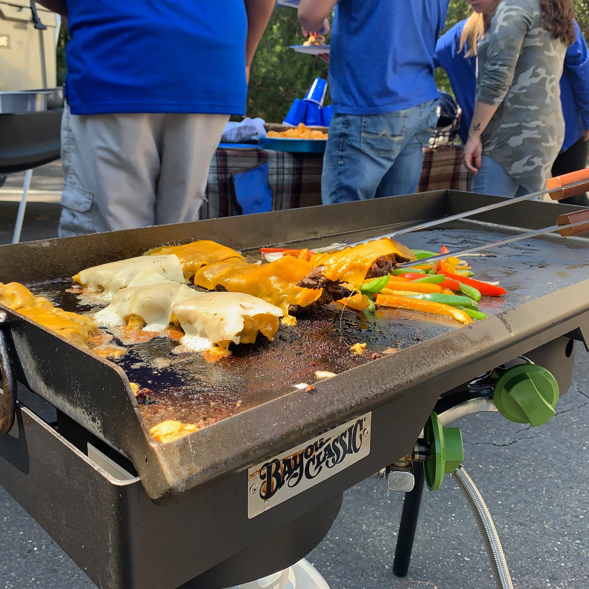 Double Steel Griddle with Grease Trap - Image 3