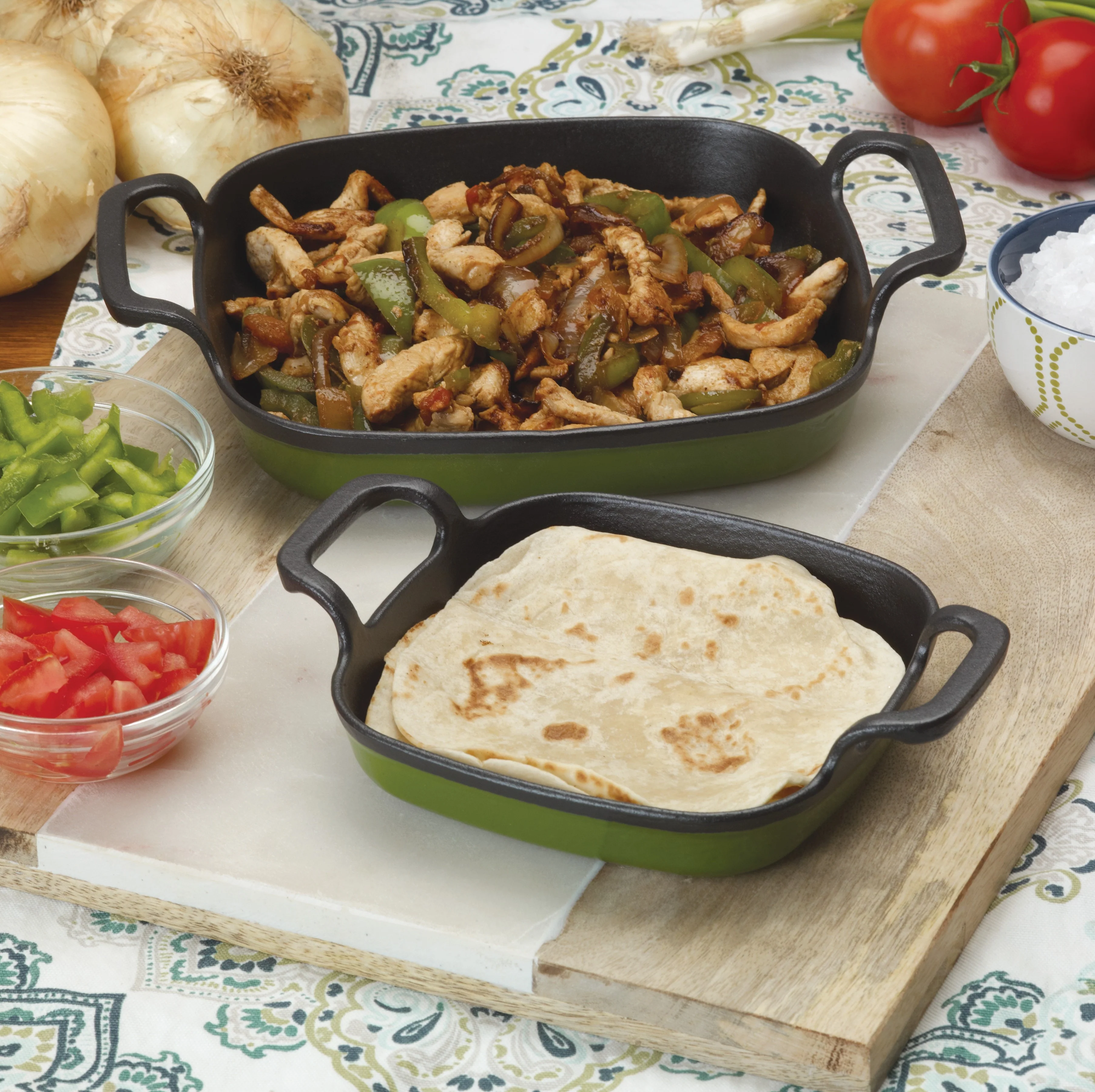 6-in Enameled Baking Dish, Cypress Green - Image 3